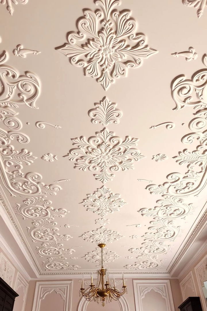 Patterned Stencil Designs - 22 Accent Ceiling Ideas