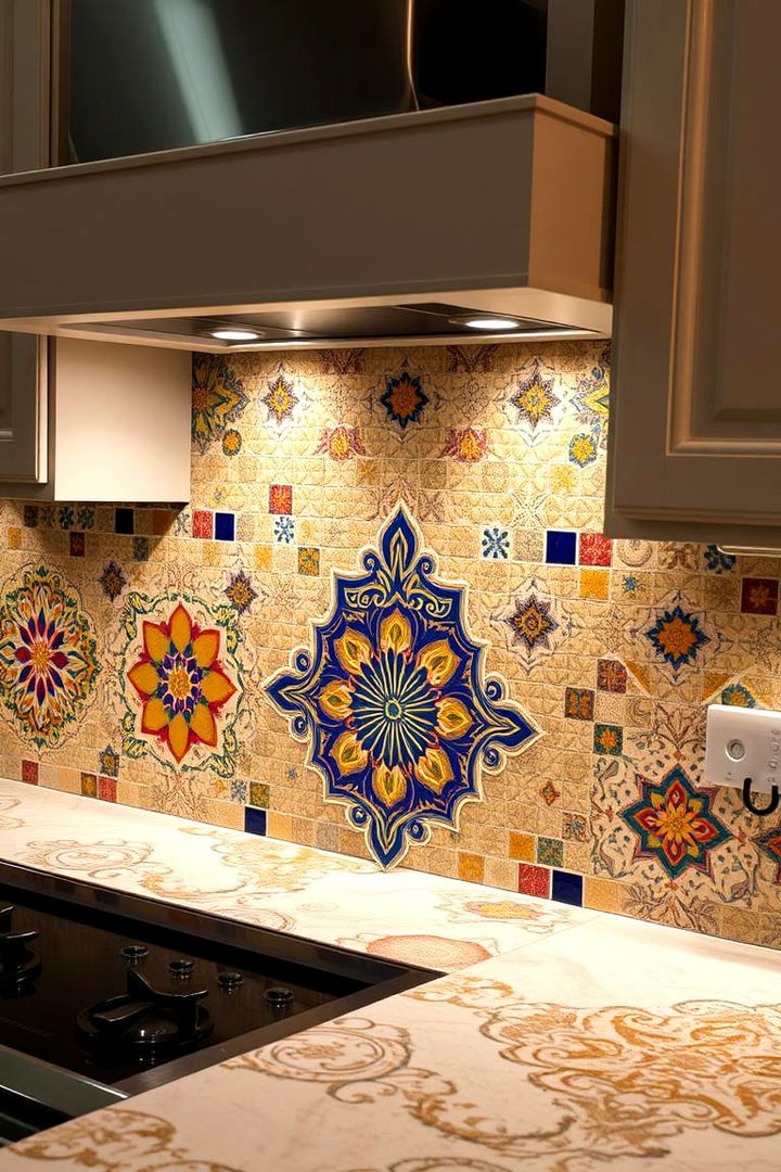 Patterned Tile Backsplashes - 22 Maximalist Kitchen Decor Ideas