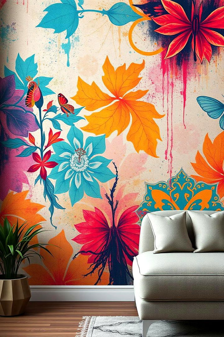 Patterned Wallpaper Magic - 22 Fireplace Accent Wall Ideas