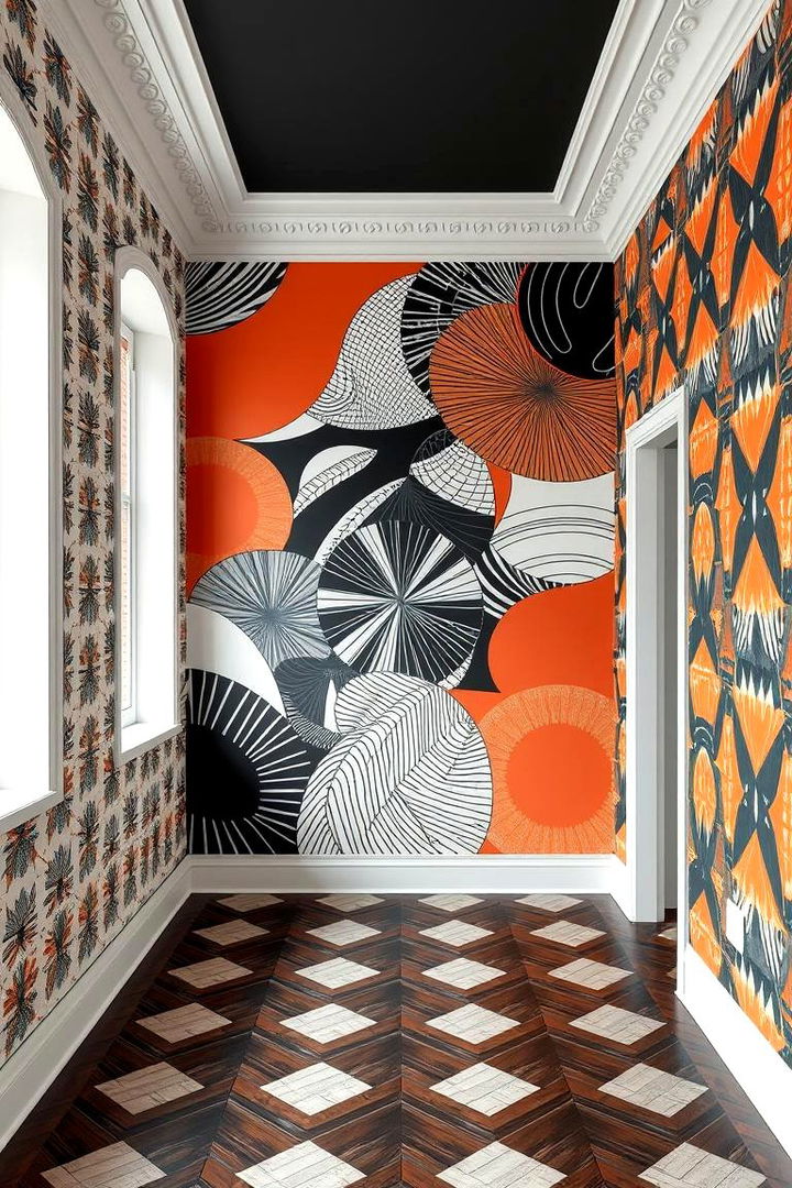 Patterned Wallpaper and Statement Murals - 22 1970s-inspired Design Ideas