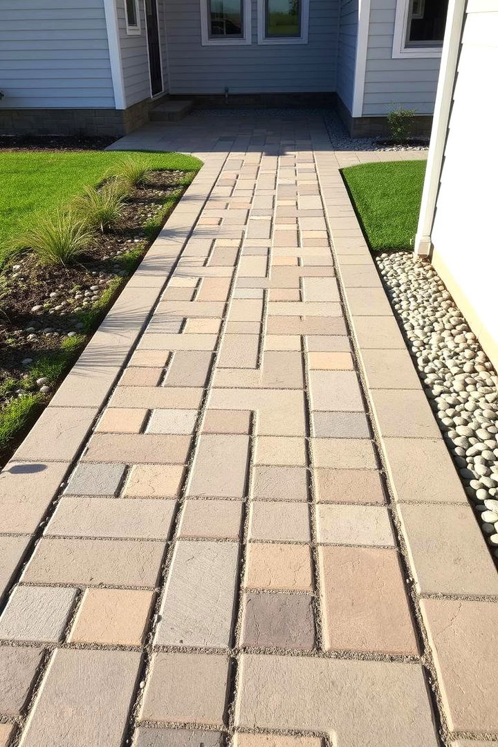 Paver Stone Mixture - 22 Stepping Stone Walkway Ideas
