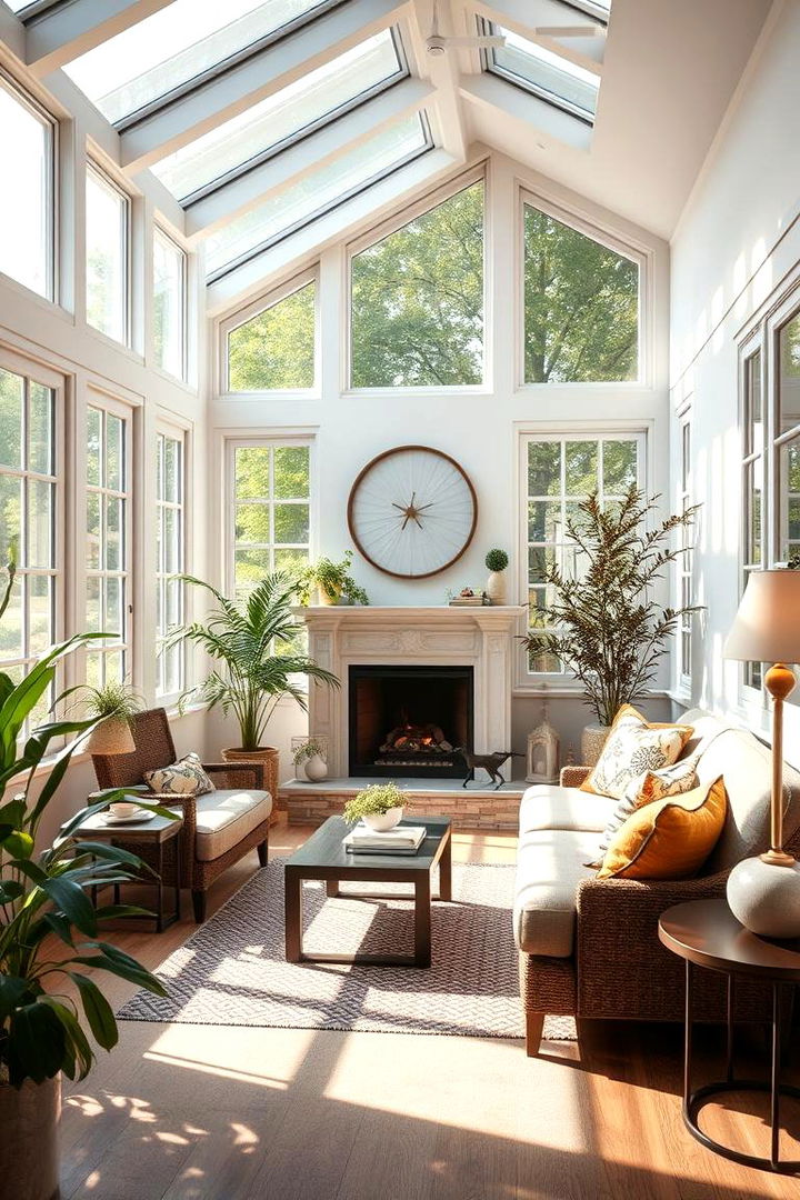 Peaceful Retreat Space - 22 Sunroom With Fireplace