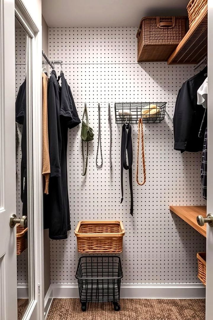 Pegboard Organizers - 22 Small Closet Storage Ideas