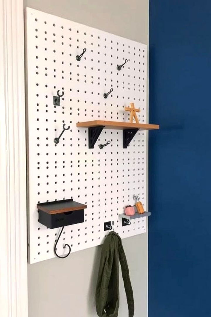 Pegboards for Entryway - 22 Entryway Storage Ideas