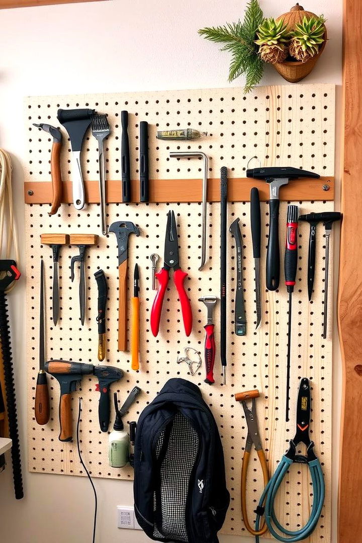Pegboards for Tool Organization - 22 Craft Room Organization Ideas