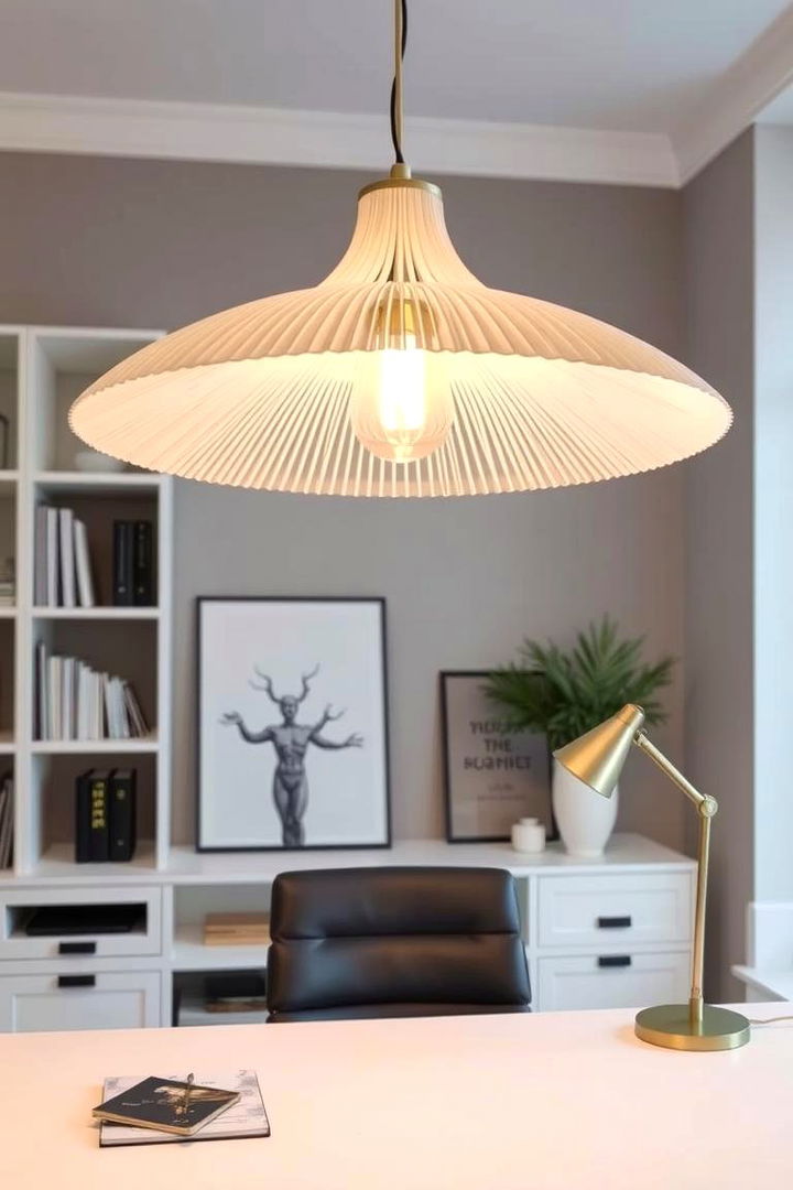 Pendant Lighting Statement - 22 Home Office Lighting Ideas