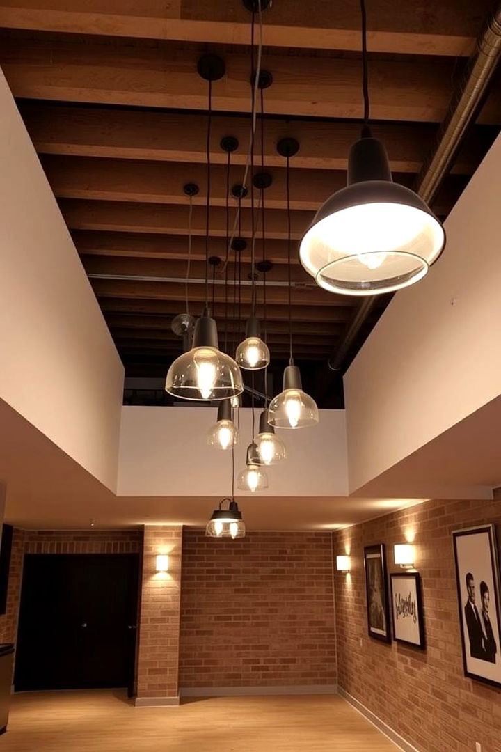 Pendant Lighting for Distinct Style - 22 Basement Lighting Ideas