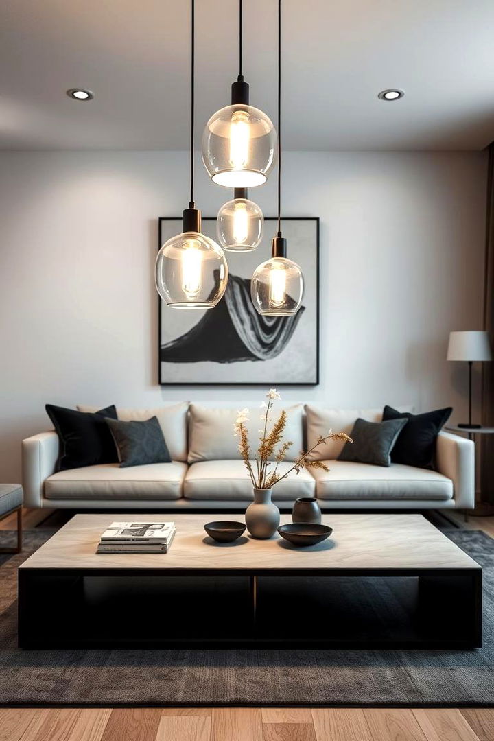 Pendant Lights Over Coffee Table - 22 Living Room Lighting Ideas