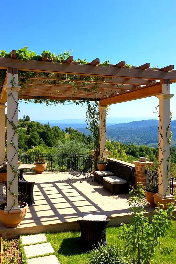 Pergola Covered Areas - 22 Hillside Terraced Garden Ideas