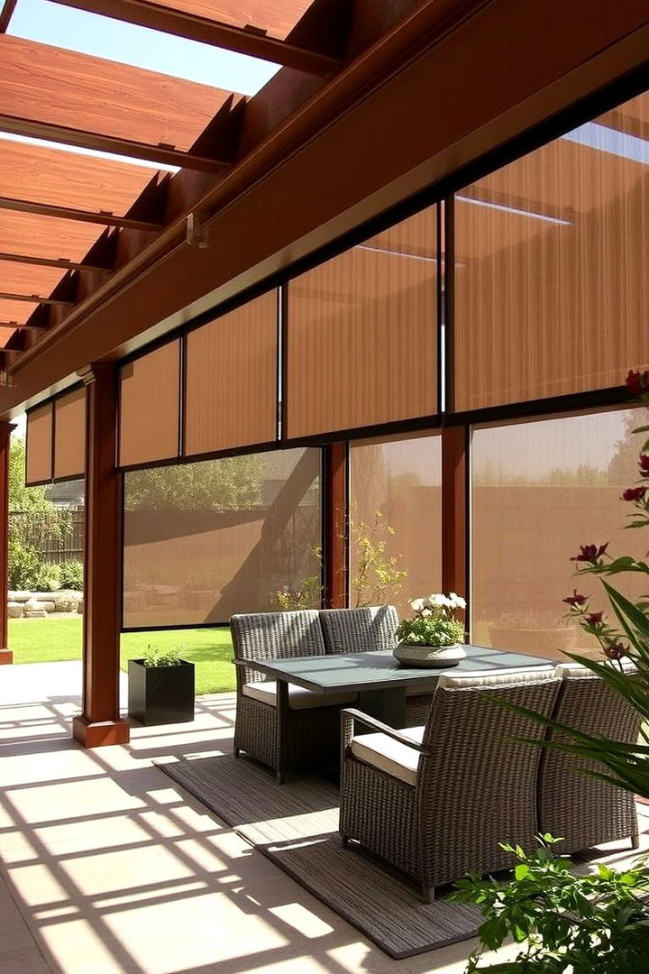 Pergola Integrated Screens - 22 Outdoor Privacy Screen Ideas