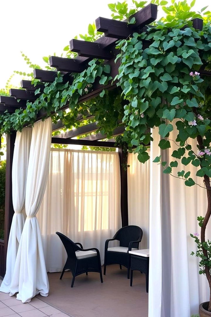 Pergola Privacy Spot - 22 Corner Patio Ideas