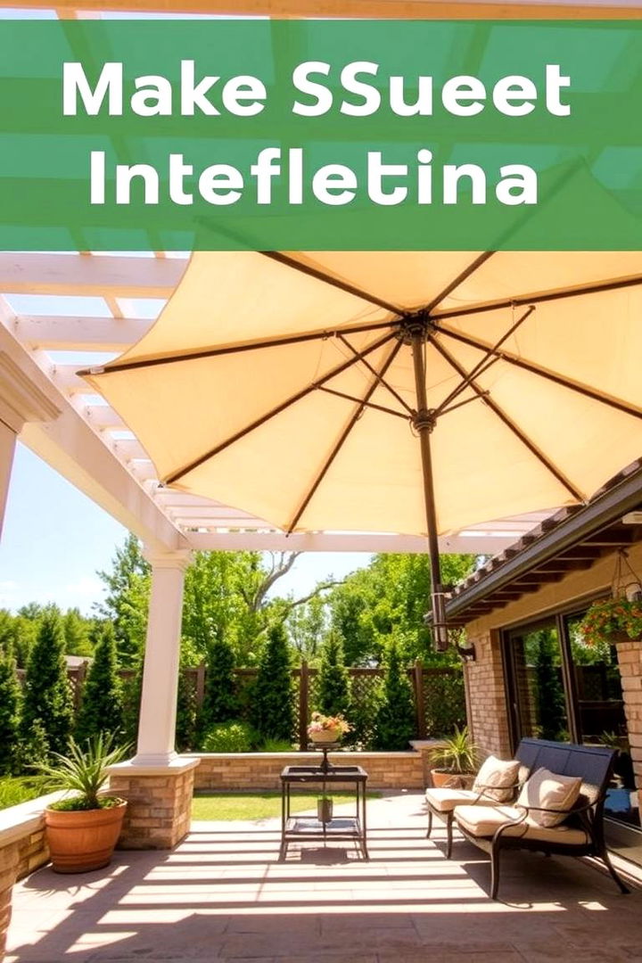 Pergola with Built In Umbrella - 22 Pergola Shade Ideas