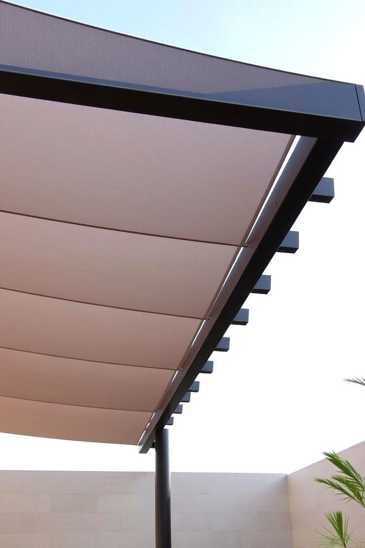 Pergola with Modern Minimalist Shade Design - 22 Pergola Shade Ideas