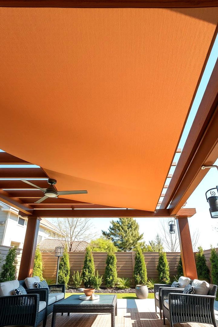 Pergola with Motorized Shade System - 22 Pergola Shade Ideas