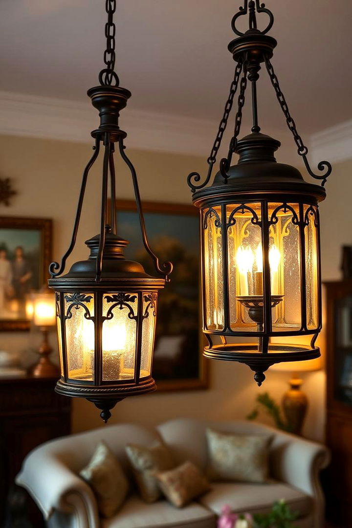 Period Lighting Fixtures - 22 Colonial Living Room Ideas