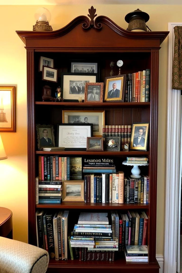 Personal Memorabilia Display - 22 Bookshelf Decor Ideas