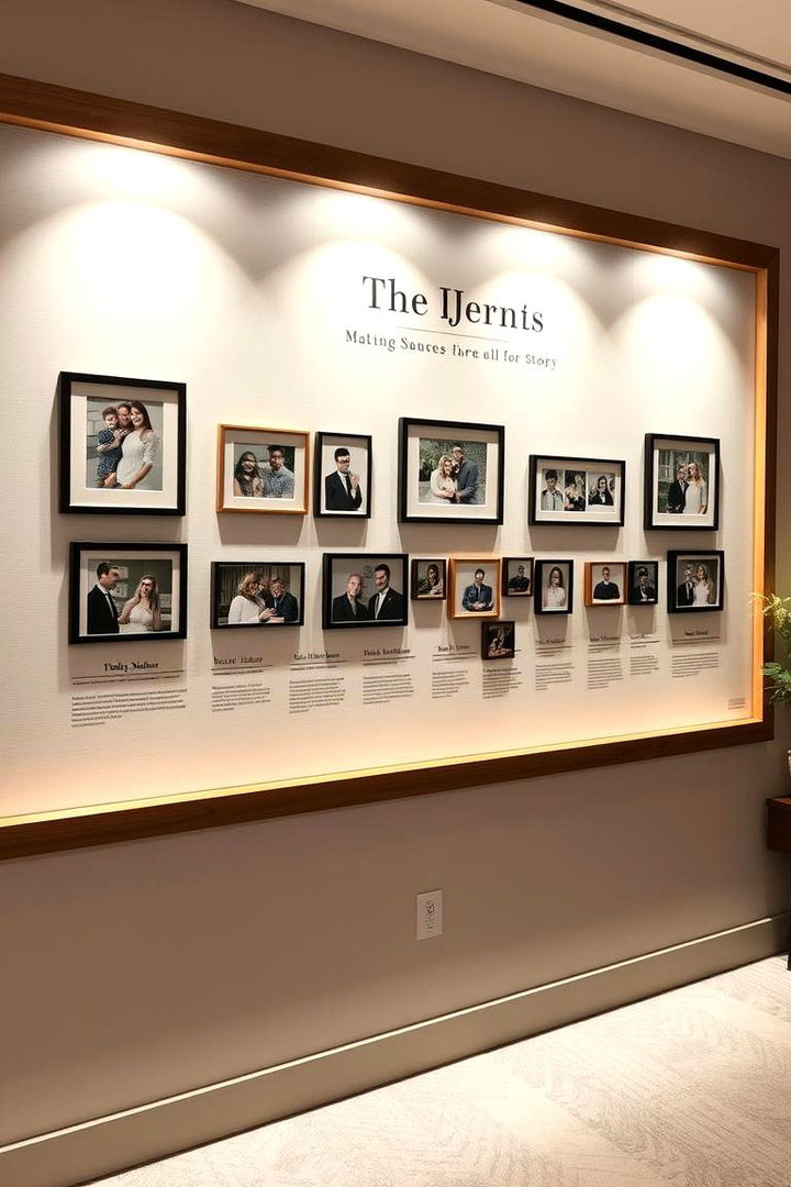 Personal Story Timeline - 22 Family Picture Wall Ideas