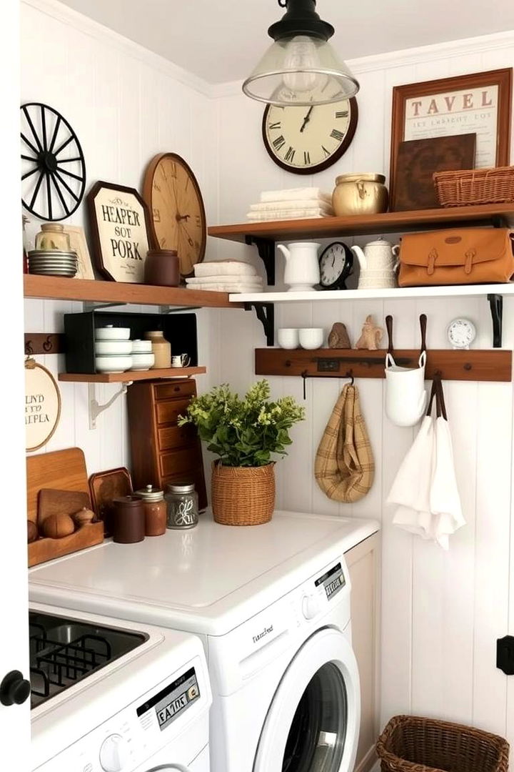 Personal Touches and Family Heirlooms - 22 Farmhouse Laundry Room Ideas