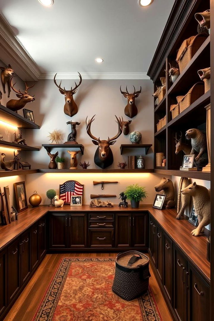 Personal Trophy Room - 22 Hunting Man Cave Ideas