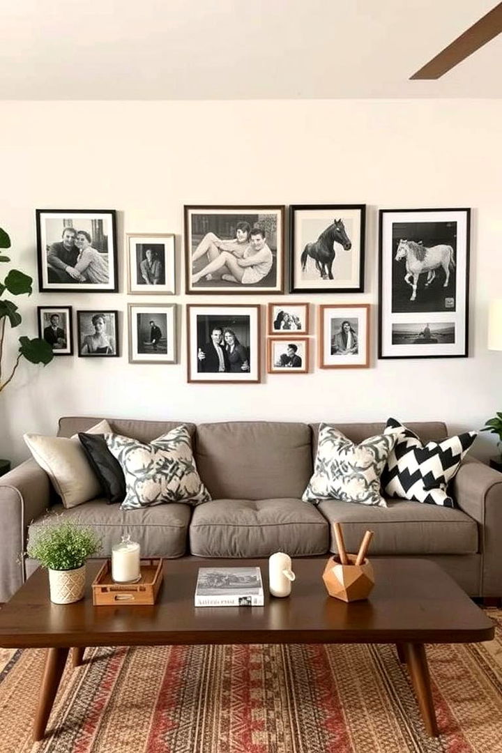 Personalized Accessory Displays - 22 Long Living Room Ideas