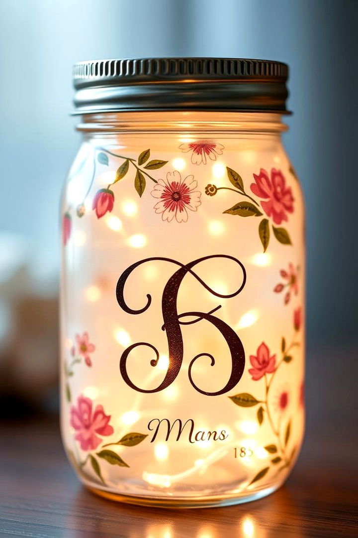 Personalized Artistry - 22 Mason Jar Wedding Centerpieces