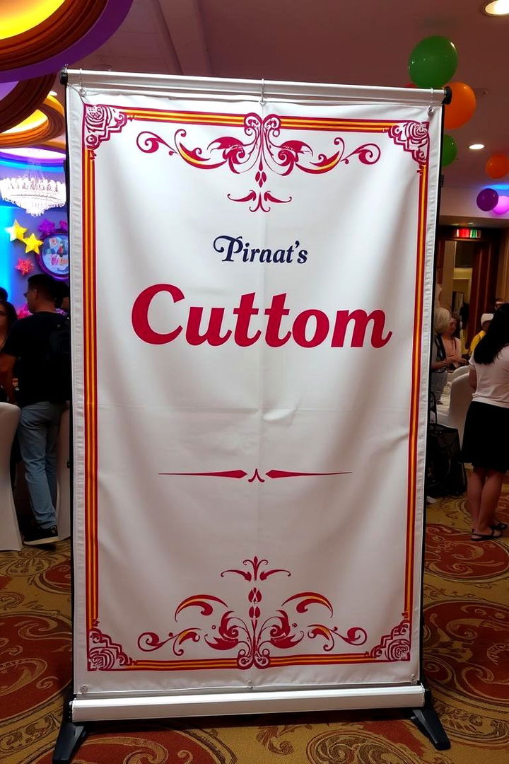 Personalized Banner Display - 22 Birthday Decoration Ideas