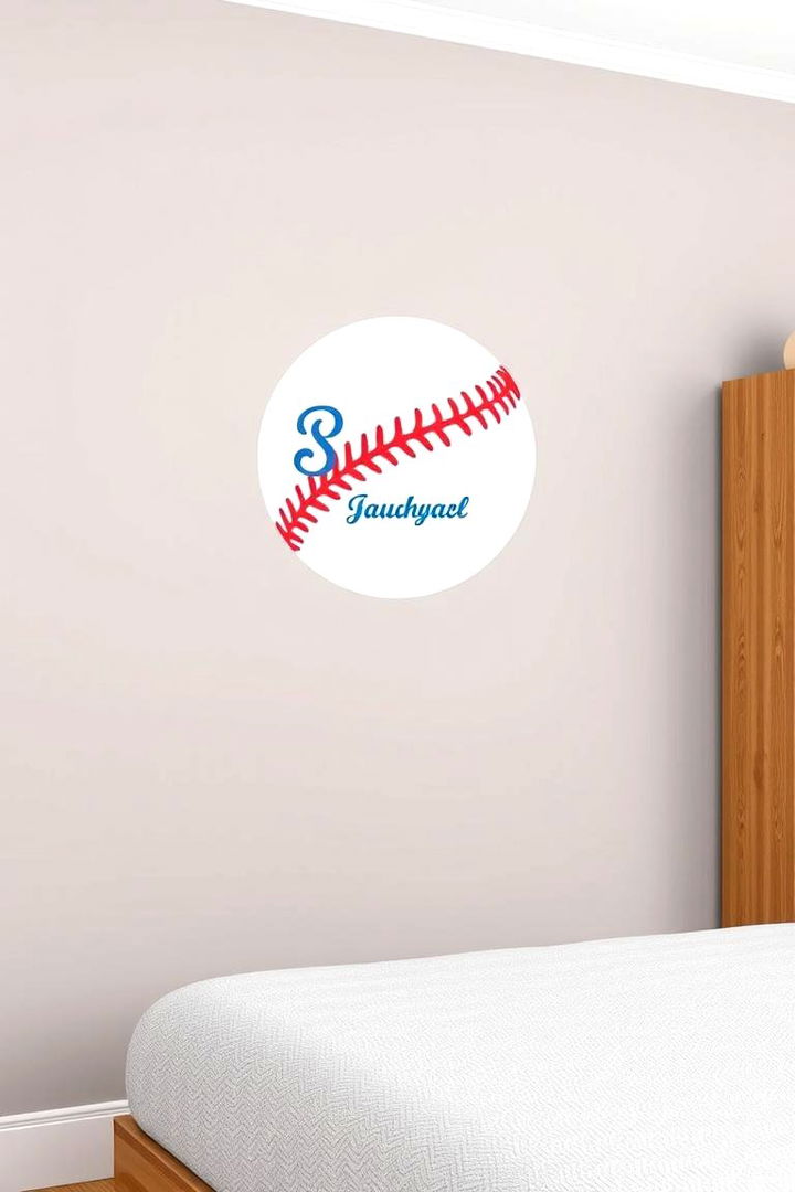 Personalized Baseball Wall Decals - 22 Baseball Room Decor Ideas