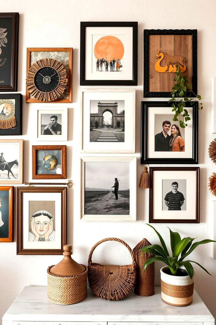 Personalized Boho Gallery Walls - 22 Colorful Boho Decor Ideas