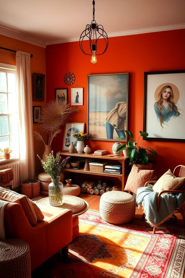 Personalized Boho Touches - 22 Boho Burnt Orange Bedroom Ideas