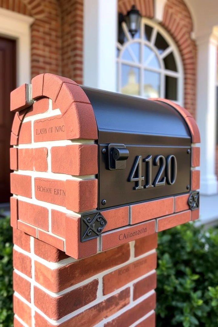 Personalized Brick Mail Constructions - 22 Brick Mailbox Ideas