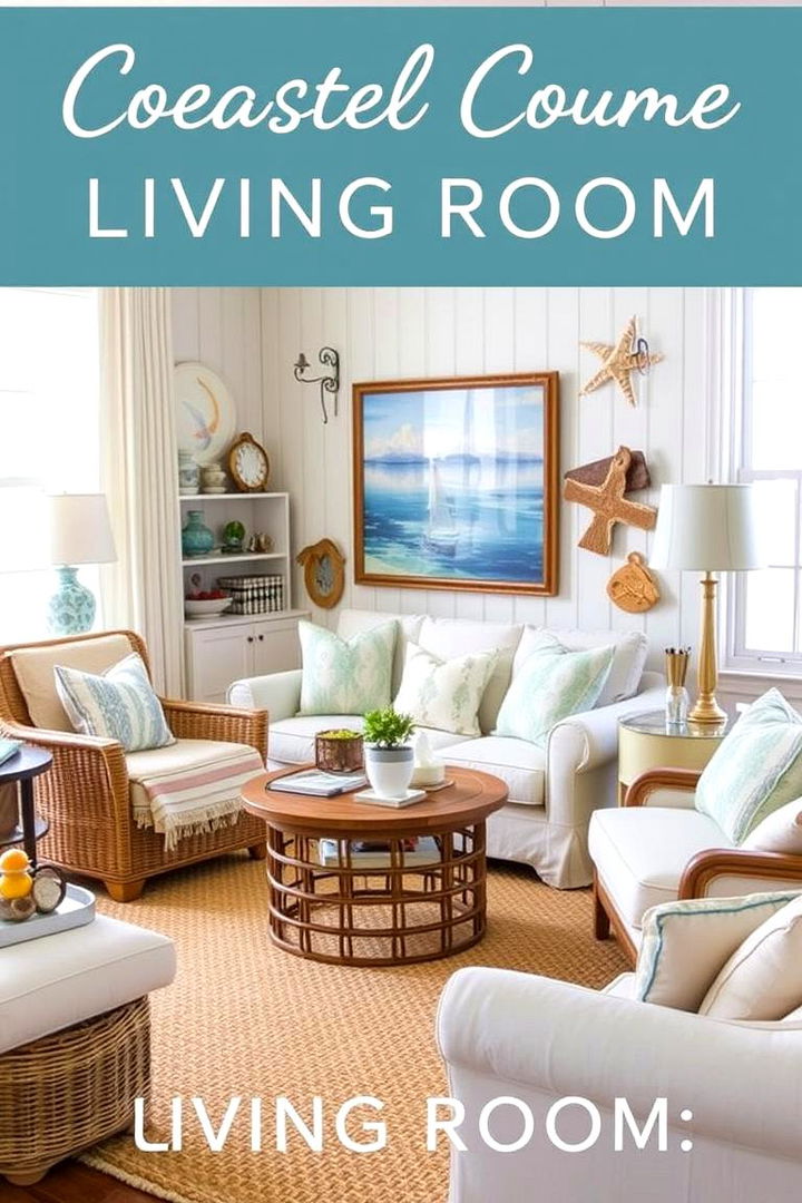 Personalized Coastal Vibes - 22 Beach House Living Room Ideas