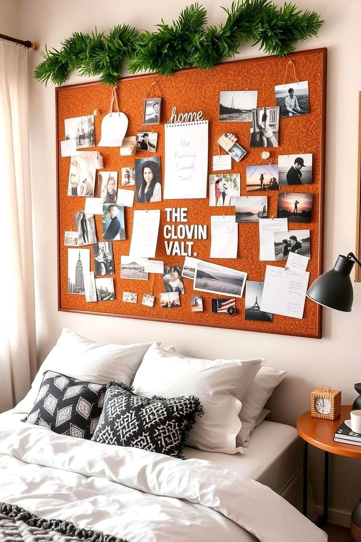 Personalized Corkboard Creation - 22 No Headboard Ideas