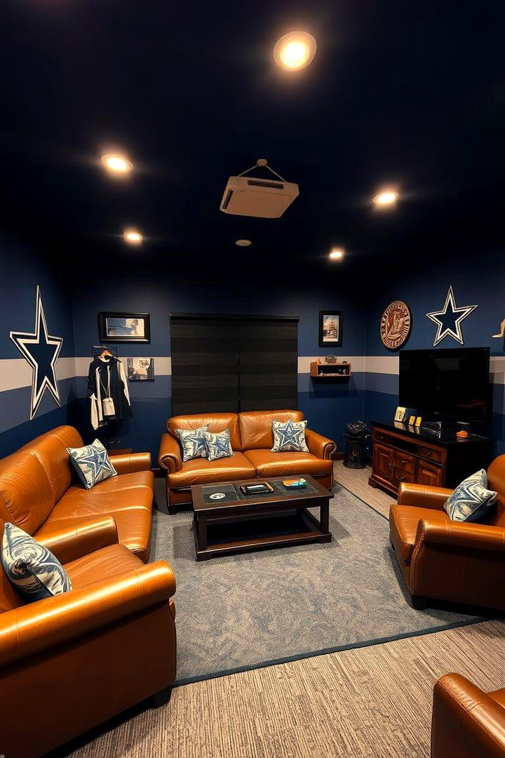 Personalized Cowboys Man Cave Setup - 22 Dallas Cowboys Man Cave Ideas