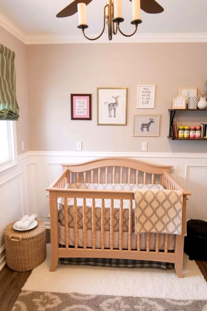 Personalized Creative Touches - 22 Wainscoting Nursery Ideas