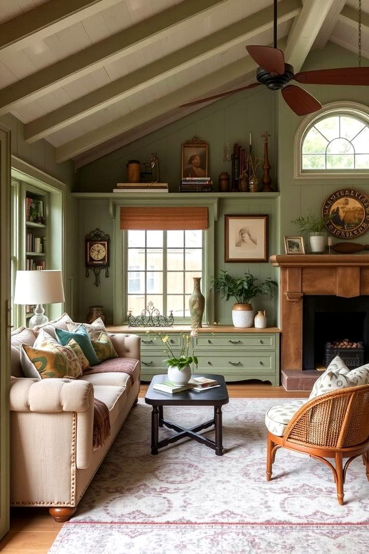 Personalized Custom Design Elements - 22 Sage Green House With Black Door