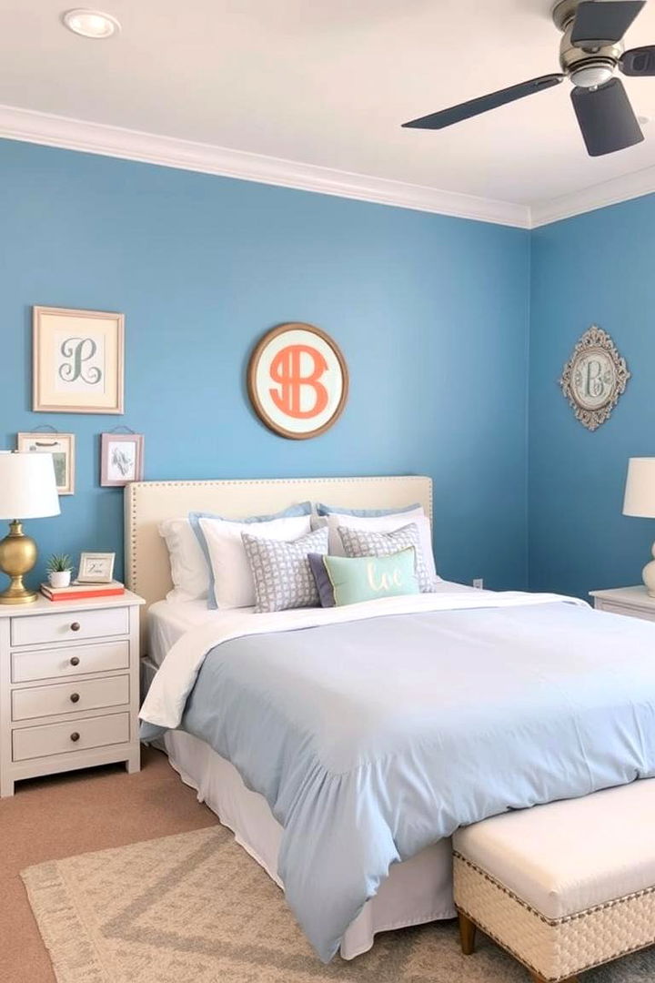 Personalized Decor Elements - 22 Girls Blue Bedroom Ideas