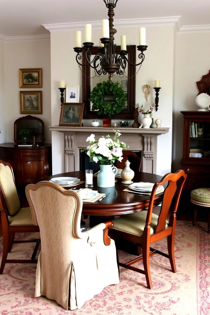 Personalized Decor Touches - 22 Dining Room With Fireplace