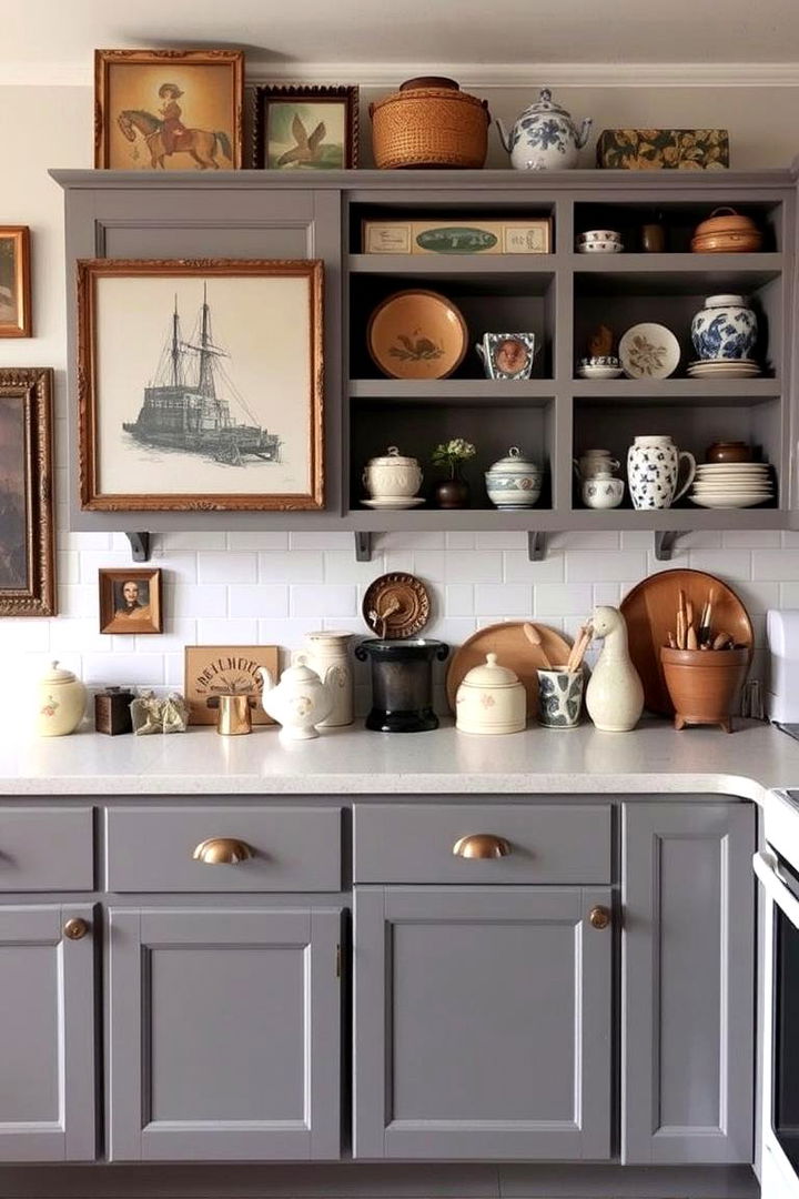 Personalized Decorative Accessories - 22 Farmhouse Kitchen With Gray Cabinets Ideas