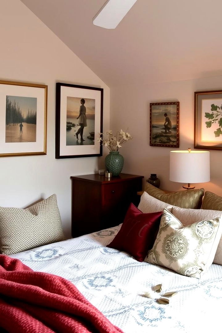 Personalized Decorative Touches - 22 Low Sloped Ceiling Bedroom Ideas