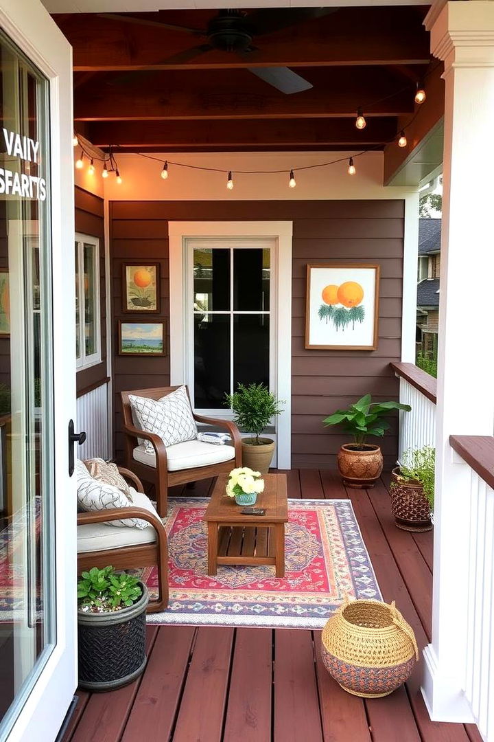 Personalized Decorative Touches - 22 Partially Covered Deck Ideas