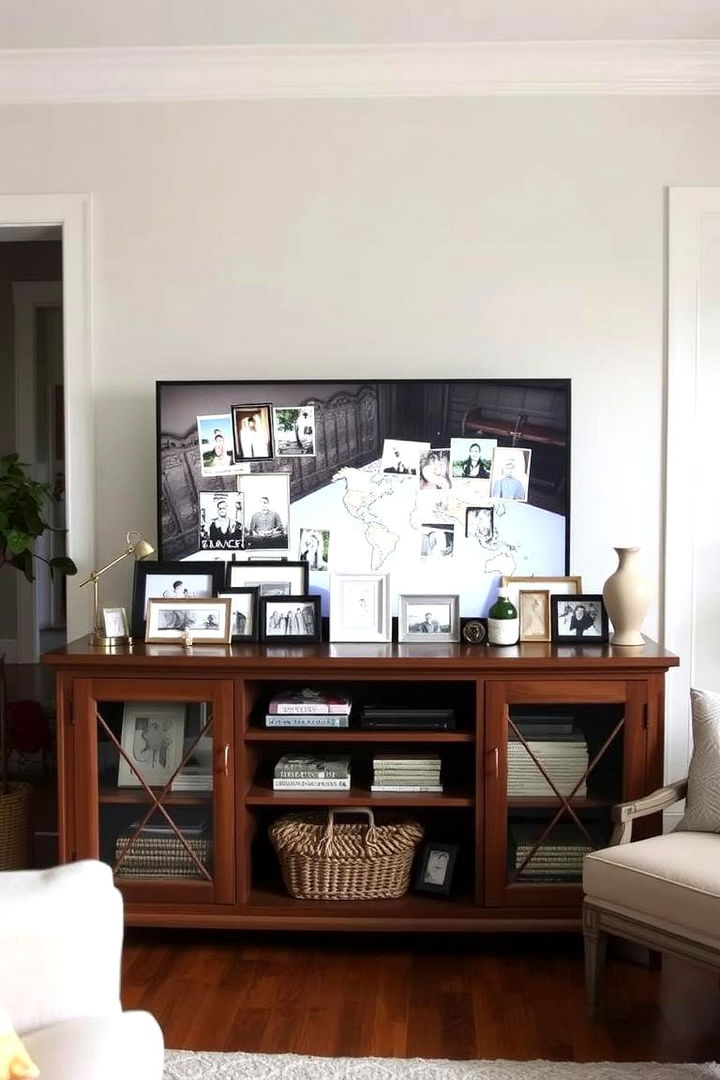 Personalized Displays - 22 Tv Console Decor Ideas