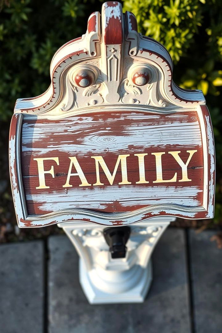 Personalized Family Name Mailbox Post - 22 Mailbox Post Ideas
