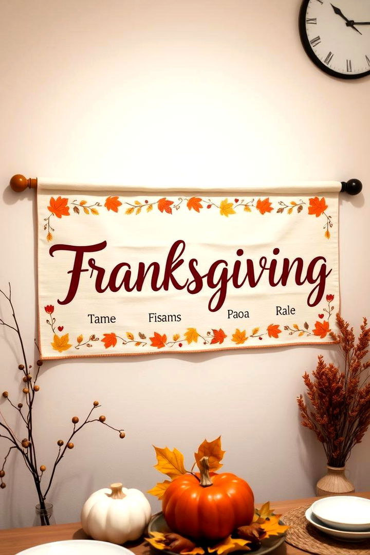 Personalized Friendsgiving Banners - 22 Friendsgiving Decor Ideas