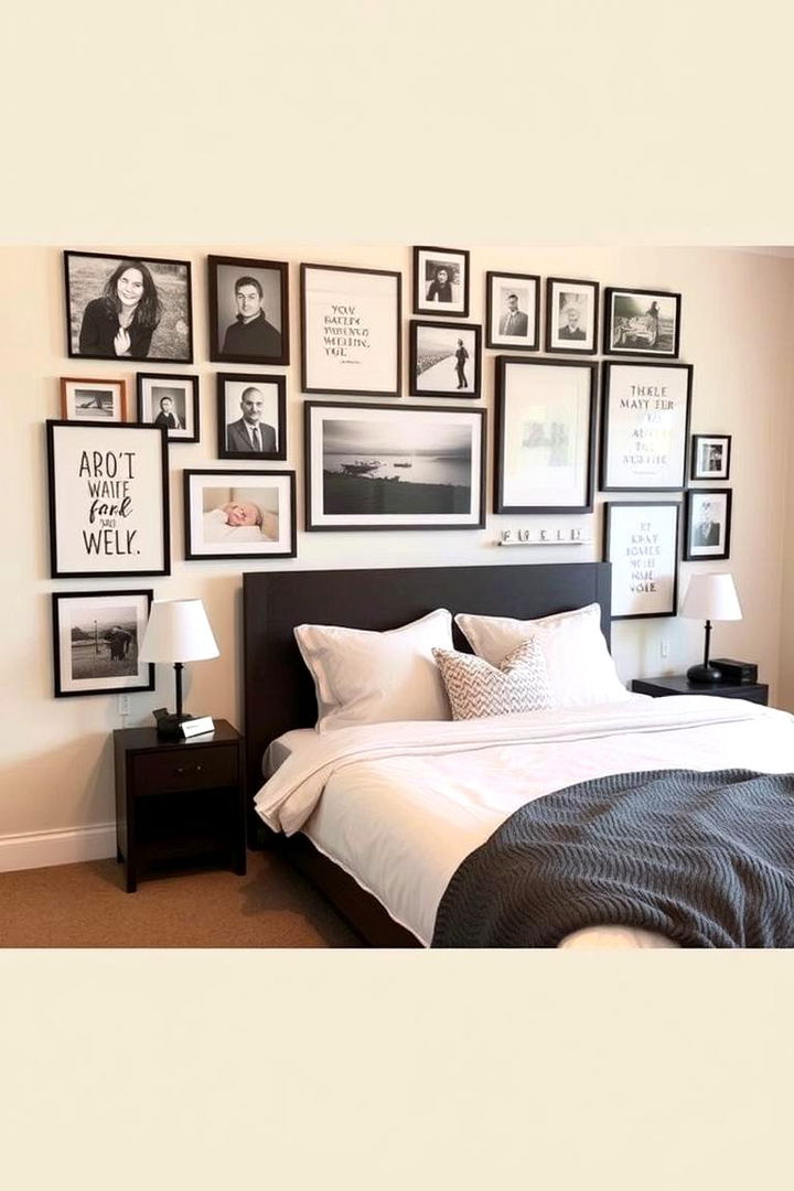 Personalized Gallery Wall - 22 Bedroom Ideas for Women