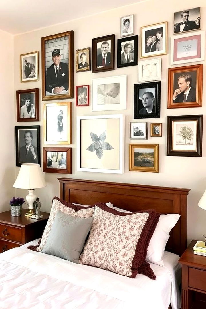 Personalized Gallery Walls - 22 Bedroom Interior Design Ideas