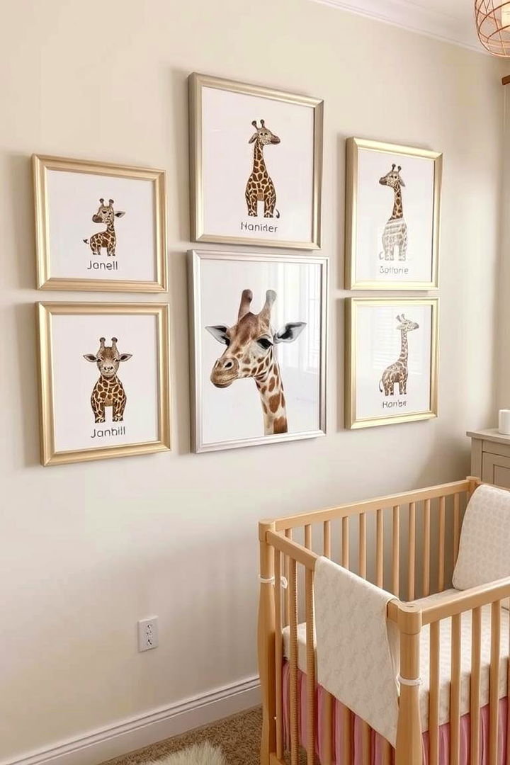 Personalized Giraffe Art Prints - 22 Giraffe Nursery Ideas