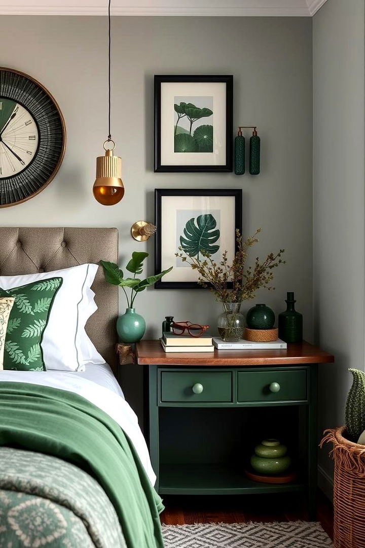 Personalized Green Touches - 22 Forest Green Bedroom Ideas