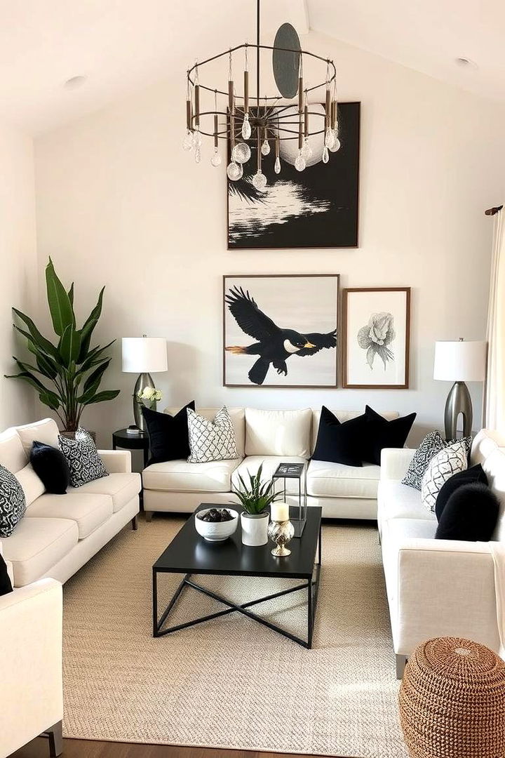 Personalized Home Sanctuary - 22 Cream and Black Living Room Ideas