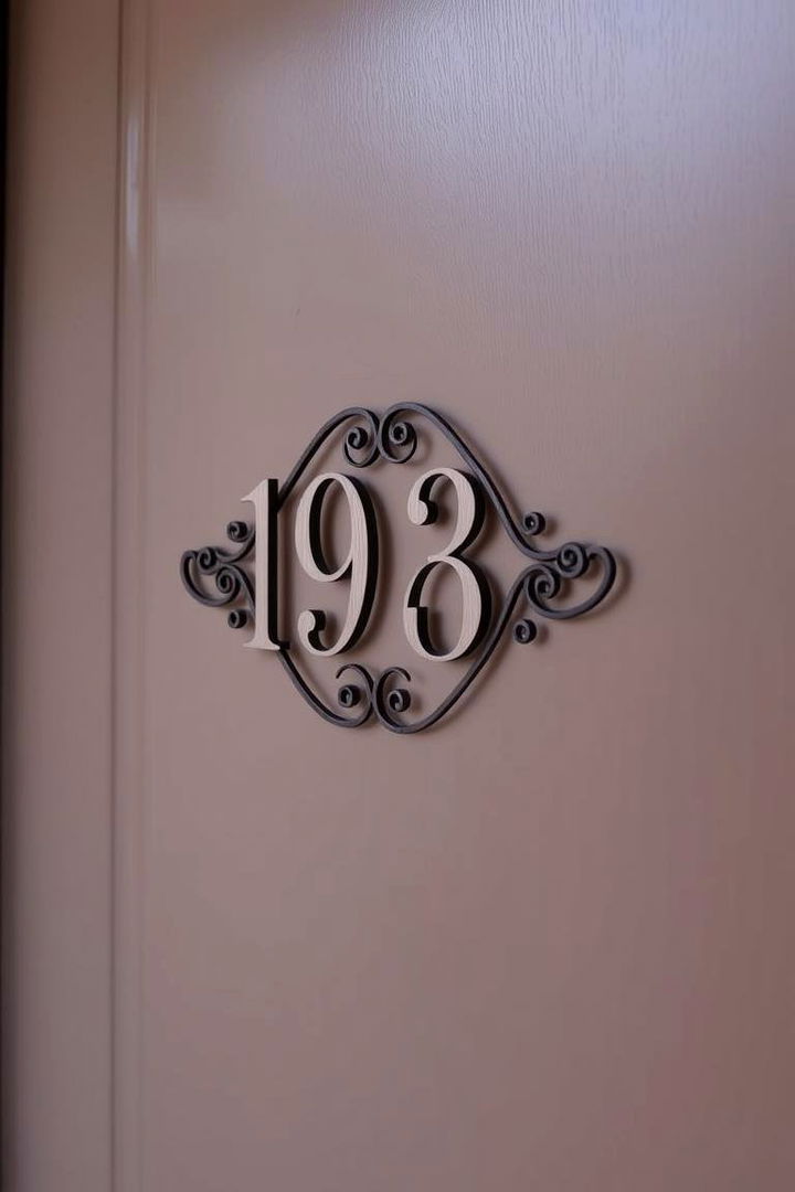 Personalized House Numbers - 22 Front Door Decor Ideas