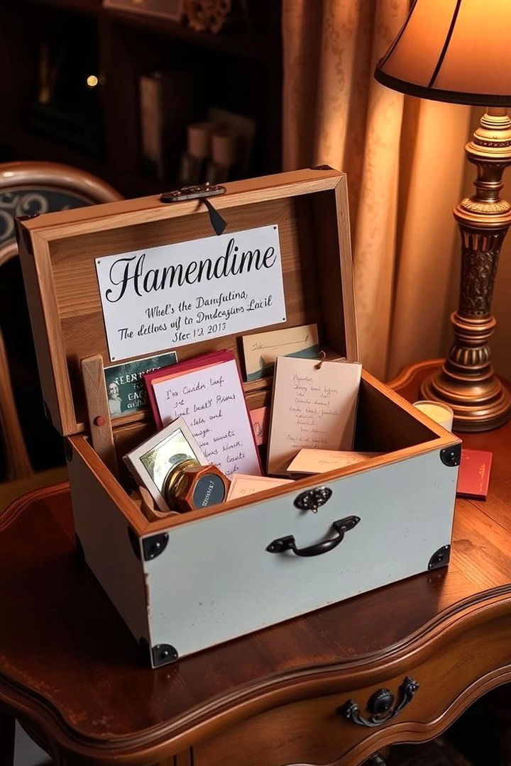 Personalized Keepsake Box - 22 First Wedding Anniversary Gift Ideas